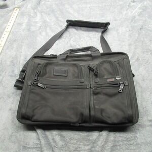 Tumi T Pass Laptop Briefcase Blk Ballistic Nylon Checkpoint Friendly Laptop Work
